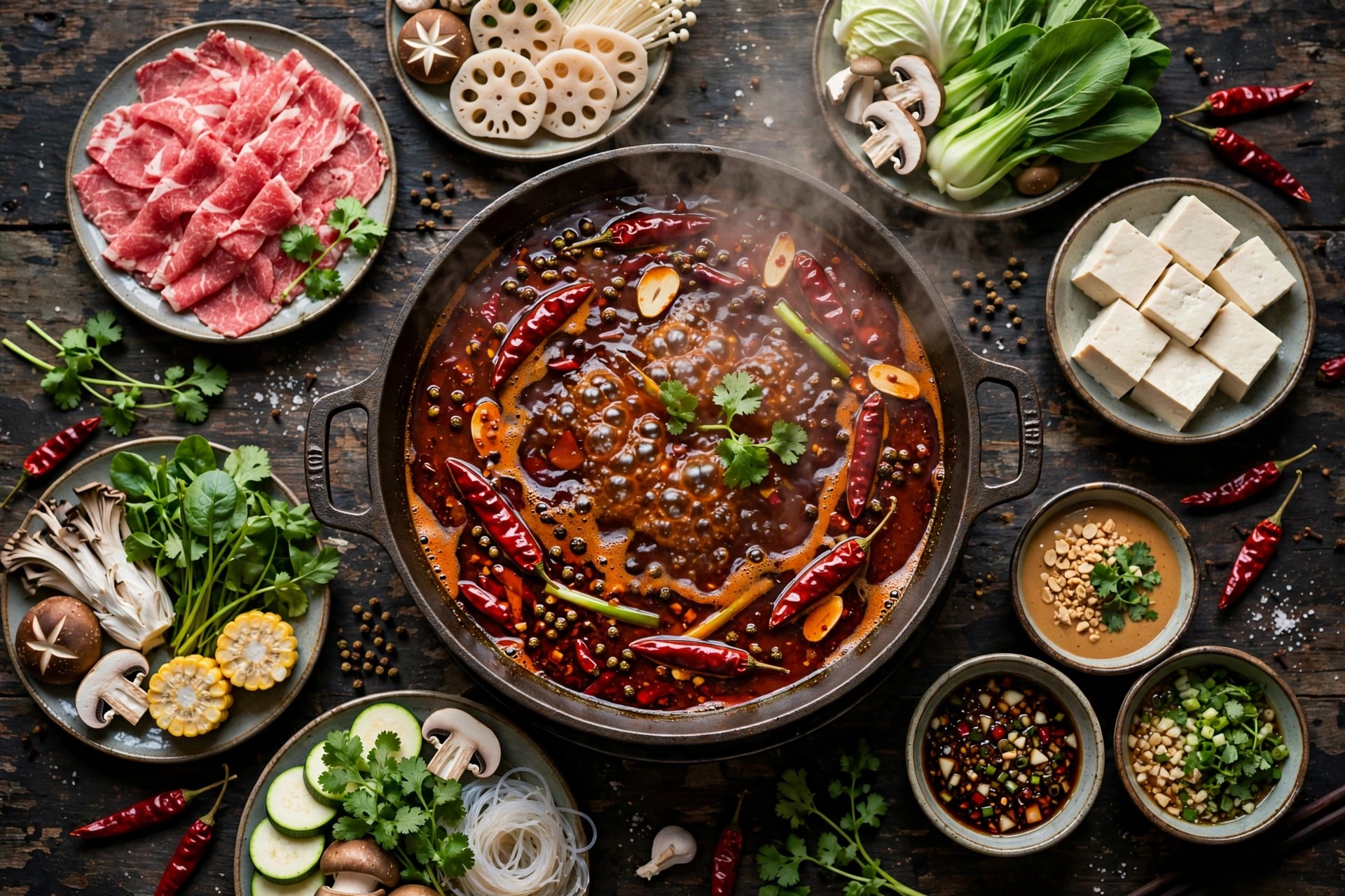 Sichuan hotpot
